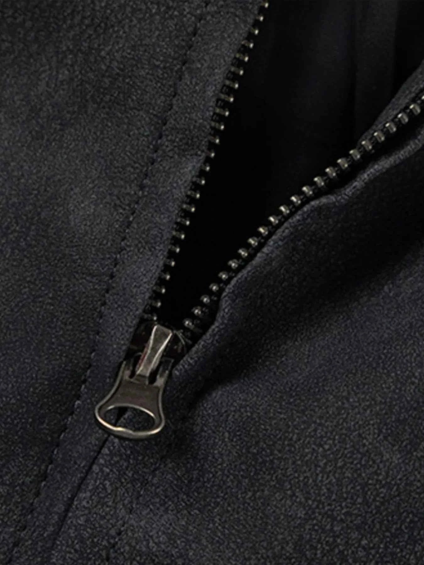 Men's Zip Up Letter Graphic Bomber Jacket