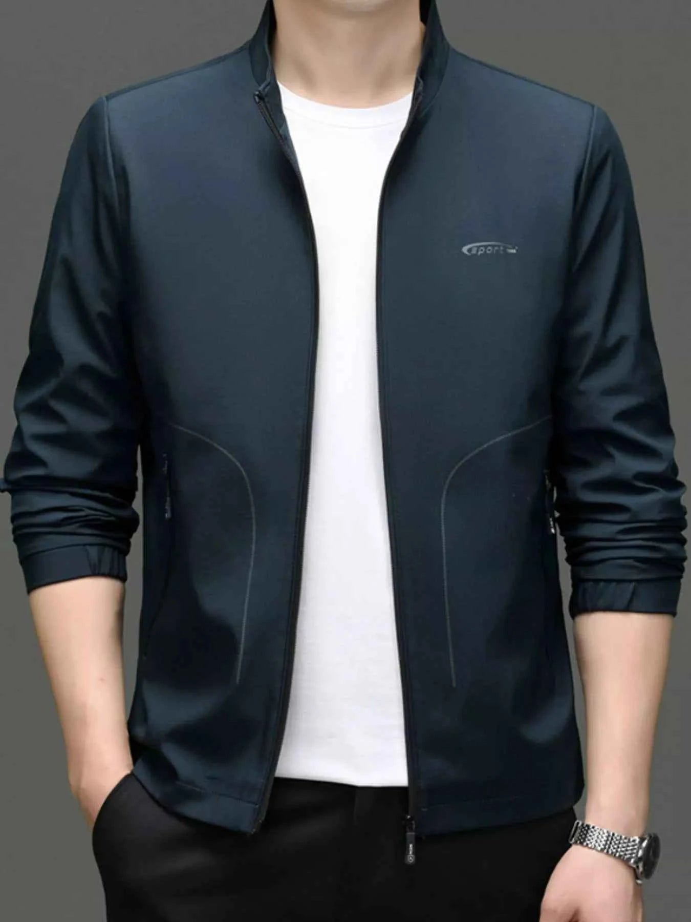 Men's Zip Up Long Sleeve Jacket