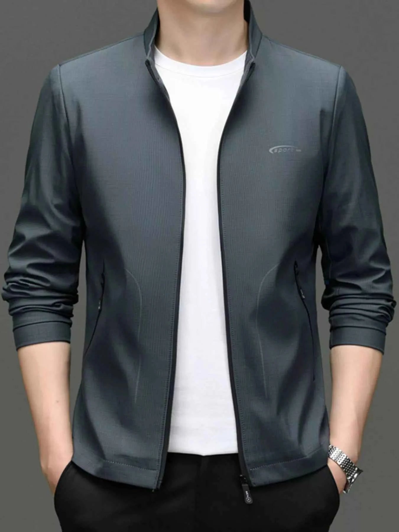 Men's Zip Up Long Sleeve Jacket