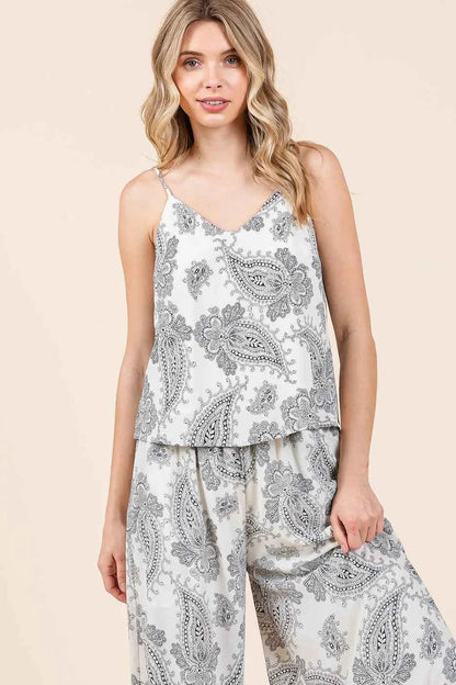 Mittoshop Paisley Print Cami and Pants Set