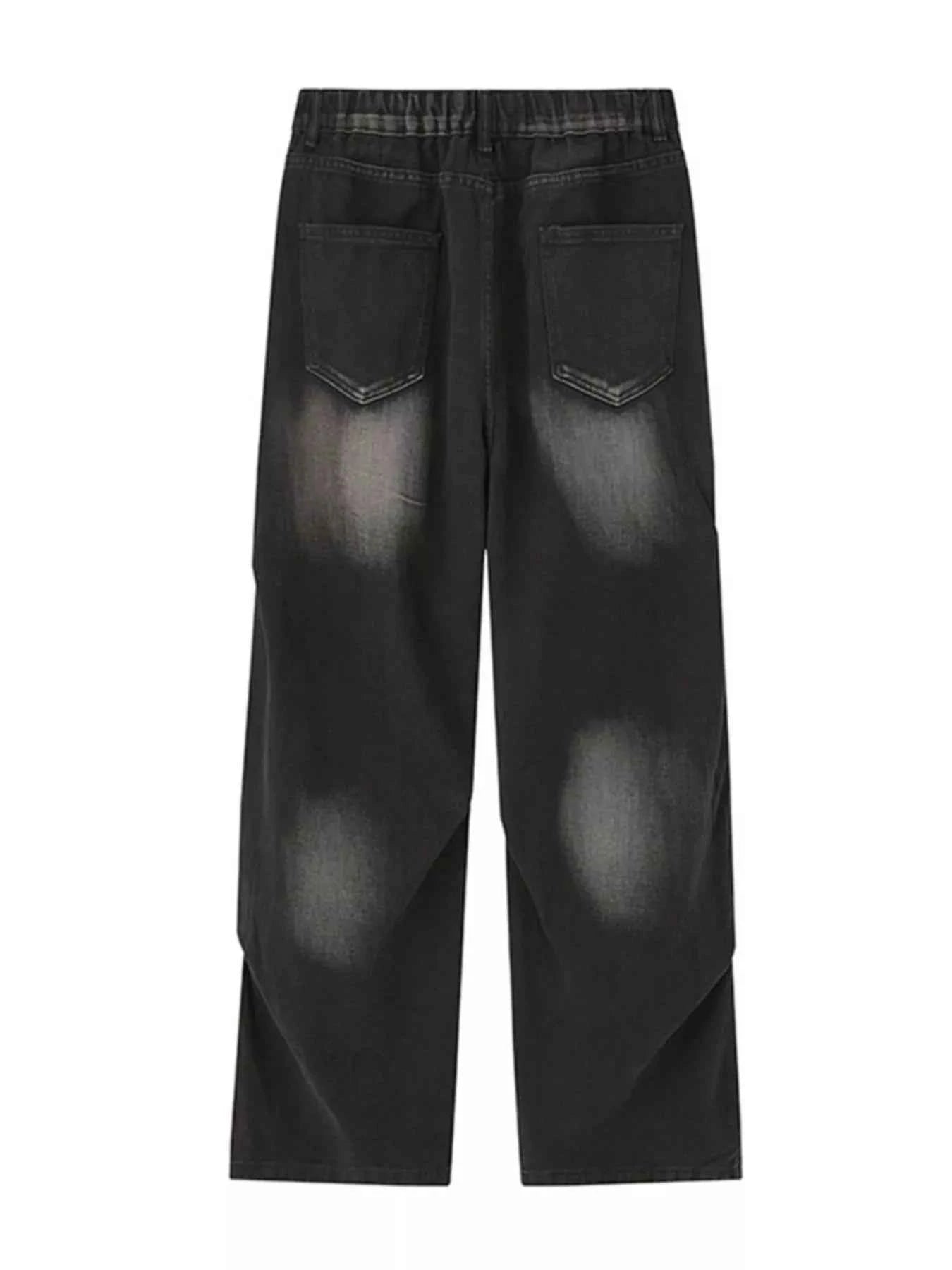 Men's Full Size Wide Leg Gradient Jeans Plus Size