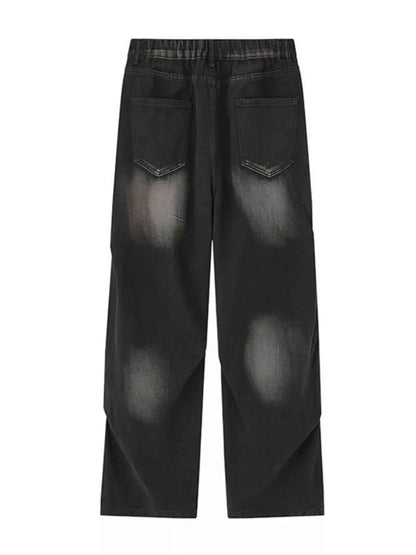 Men's Full Size Wide Leg Gradient Jeans Plus Size