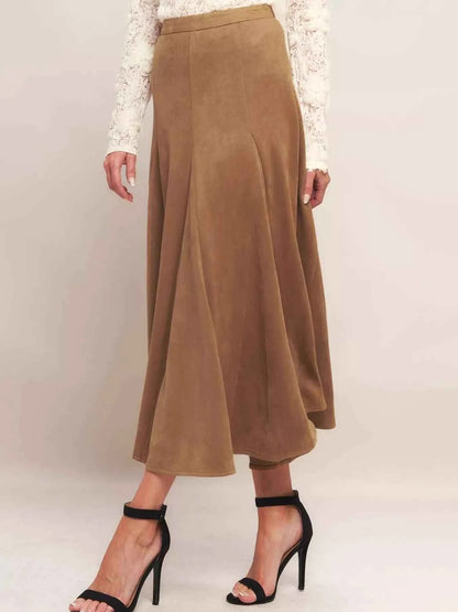 Flowy A-Line Midi Skirt