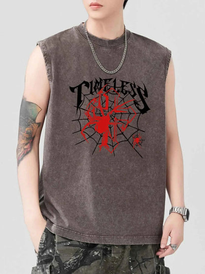 Men's Spider Round Neck Tank
