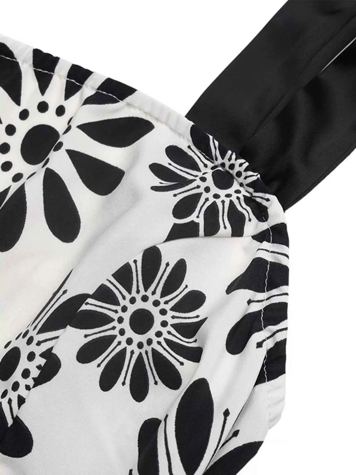 Floral Print Tie Strap Casual Maxi Dress