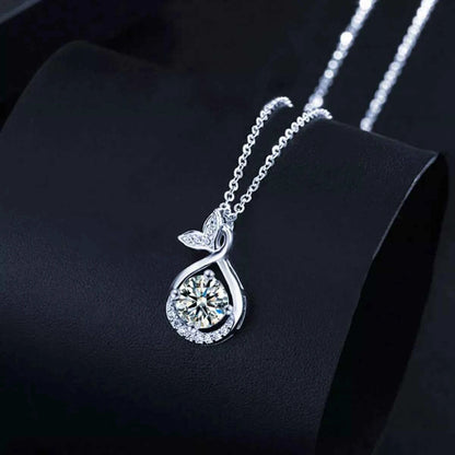 1 Carat Moissanite Pendant Necklace