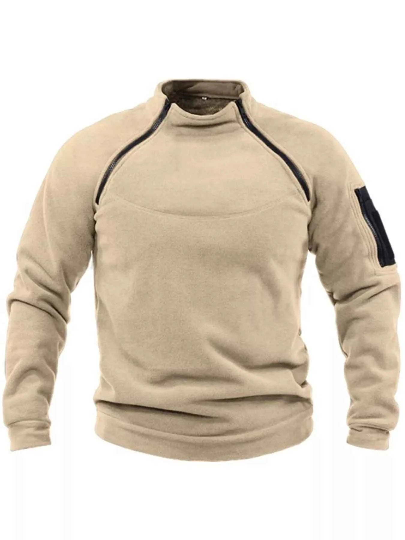 Men's Full Size Long Sleeve Fleece Sweatshirt Plus Size