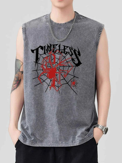 Men's Spider Round Neck Tank