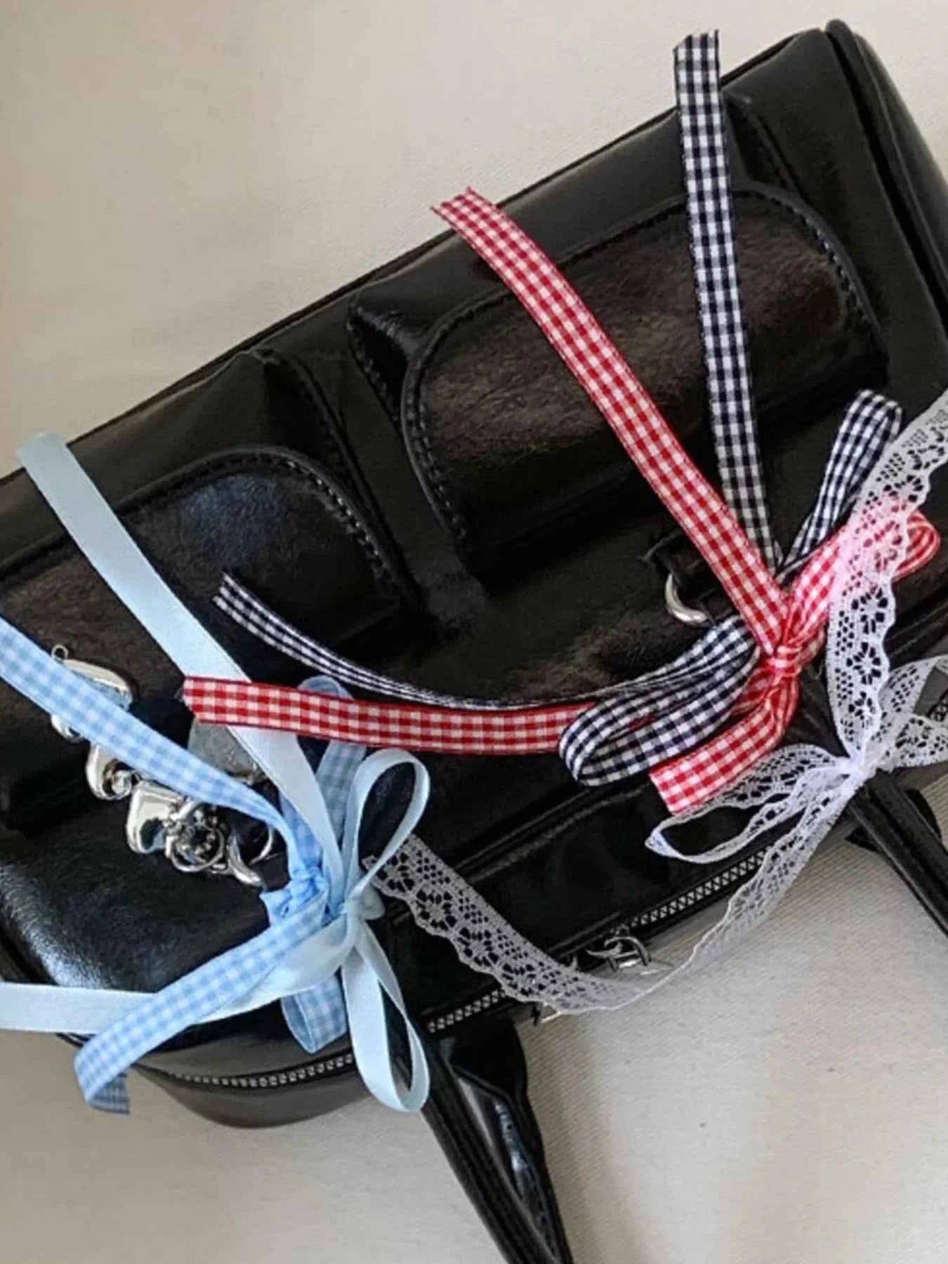 Ribbon Decor Shoulder Bag