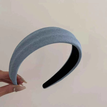 Denim Padded Wide Headband