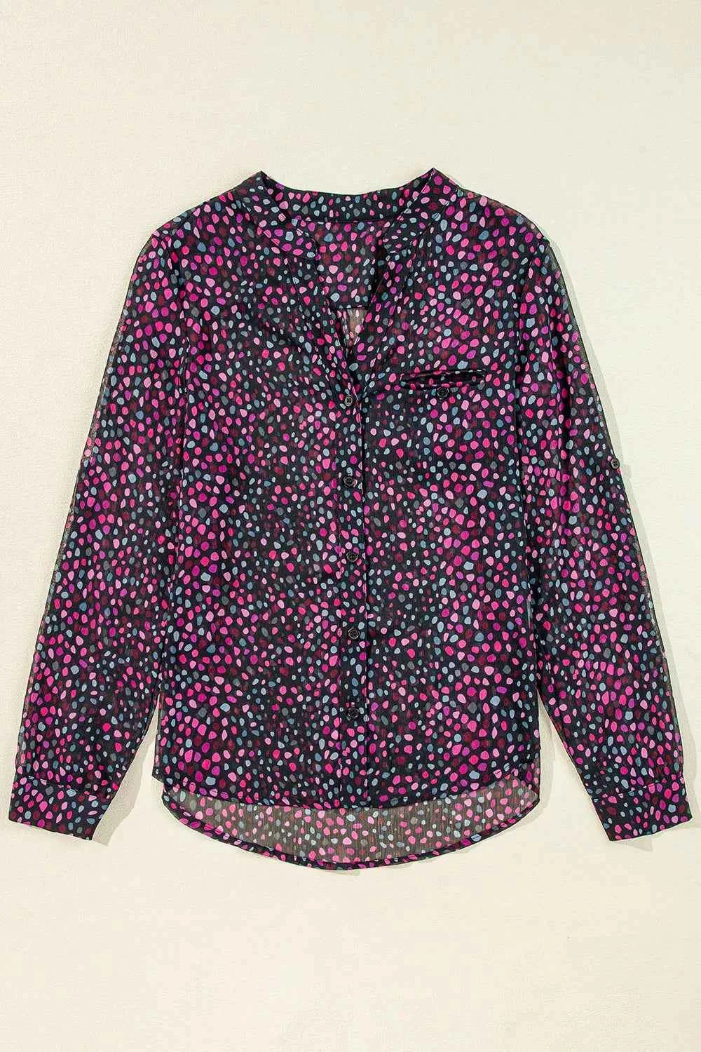 Polka Dot Button Up Shirt