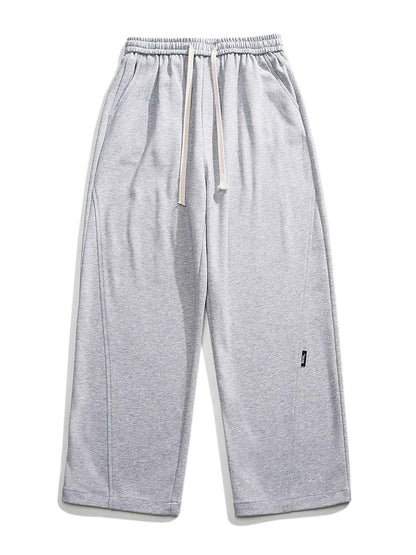 Men's Plus Size Relaxed Wide-Leg Drawstring Pants