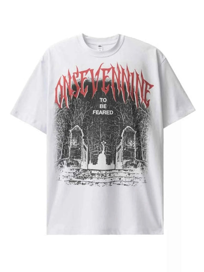 Men's Graphic Round Neck Short Sleeve T-Shirt