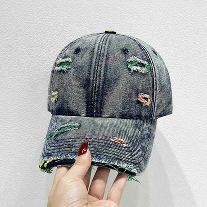 Distressed Adjustable Baseball Cap