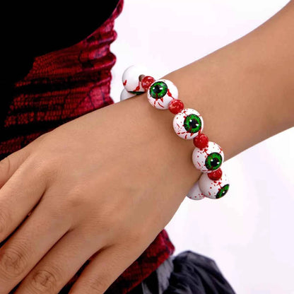 Halloween Beaded Necklace and Bracelet Jewelry Set