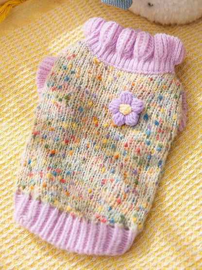 Ribbed Knit Pet Sweaters