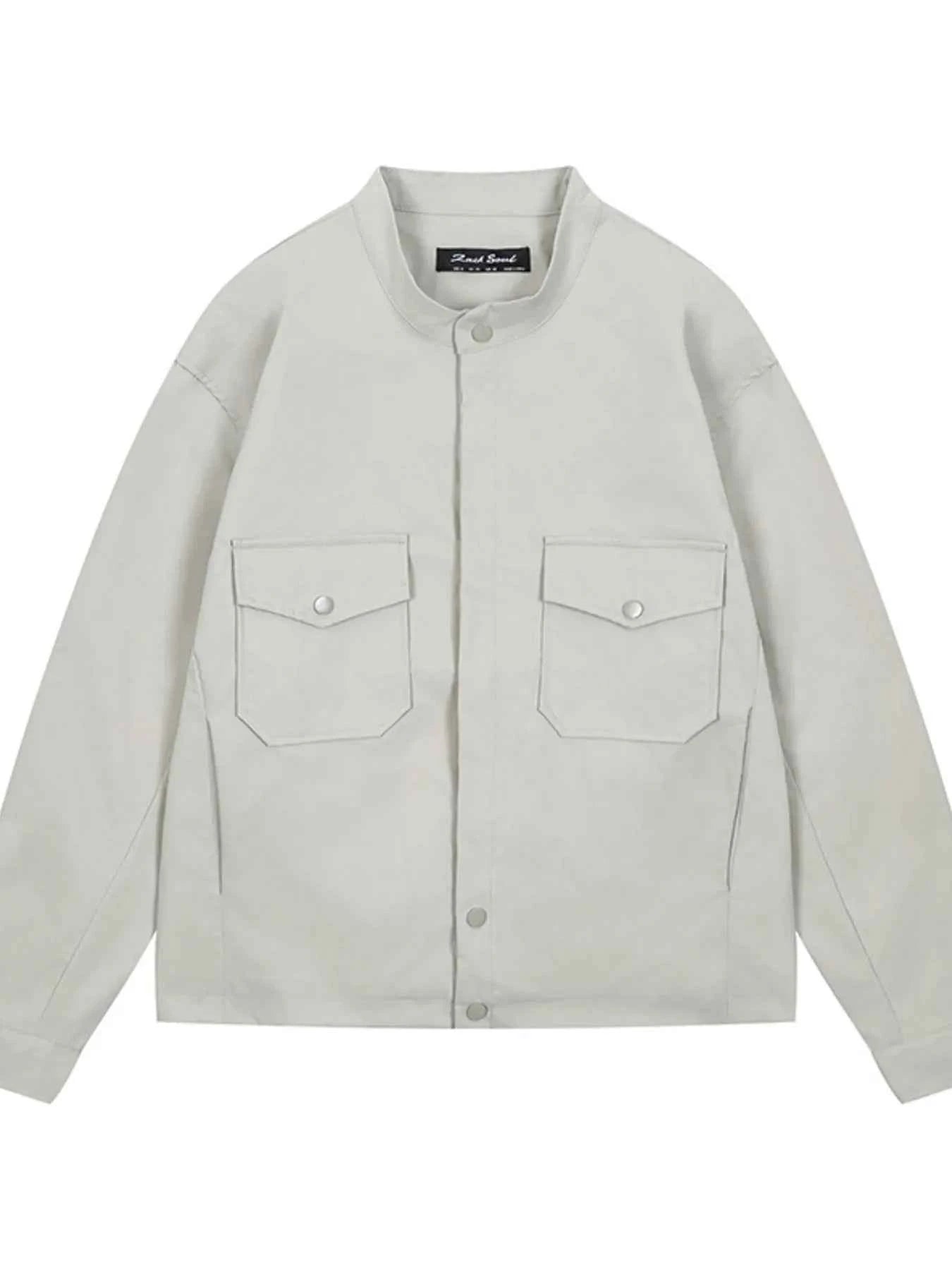 Men's Long Sleeve Jacket with Chest Pockets