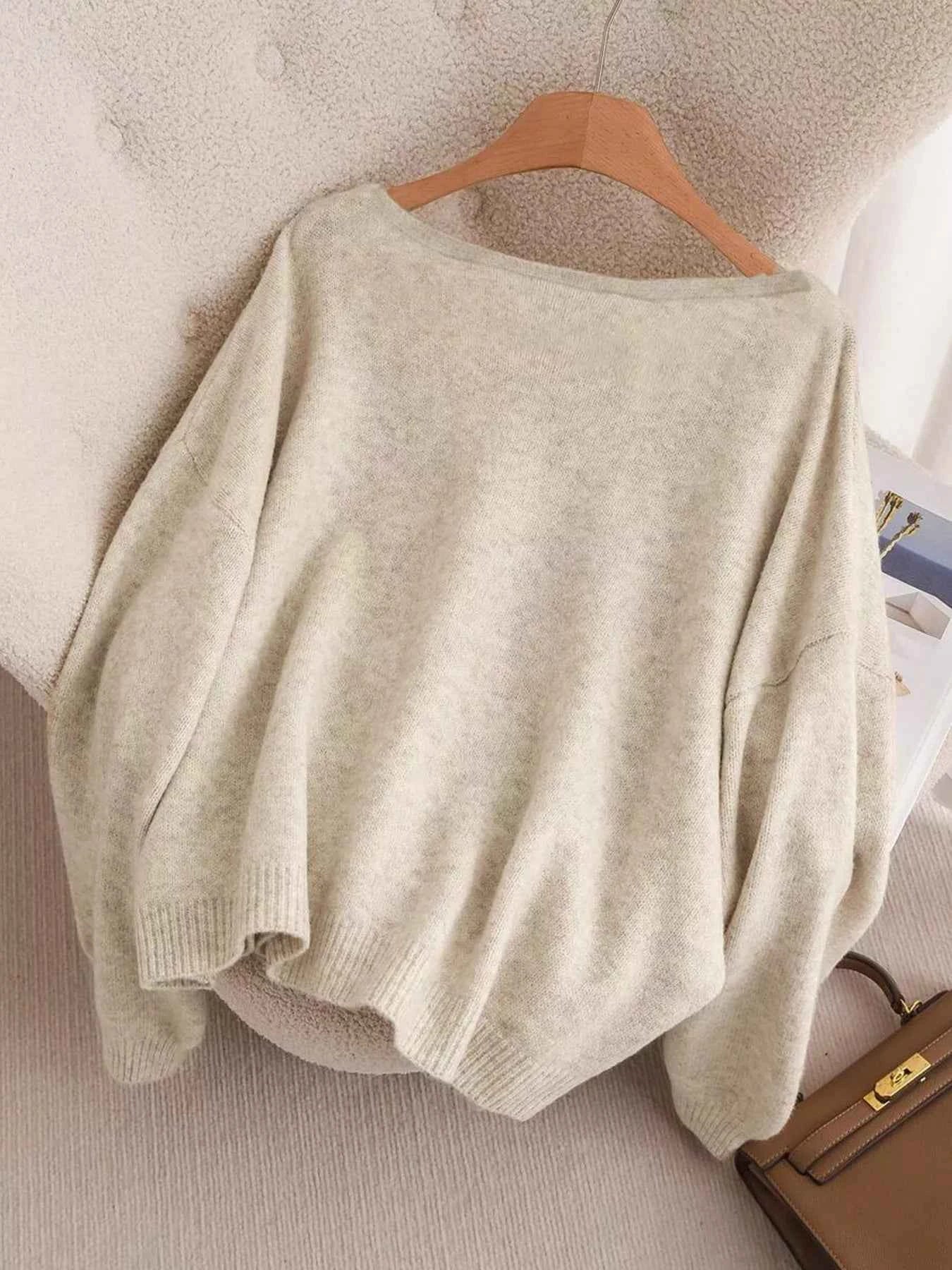 Bow-knot Front V-Neck Knit Cardigan