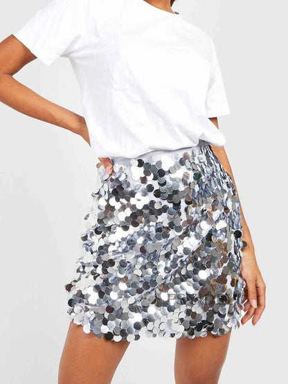 Sequin Mini Skirt