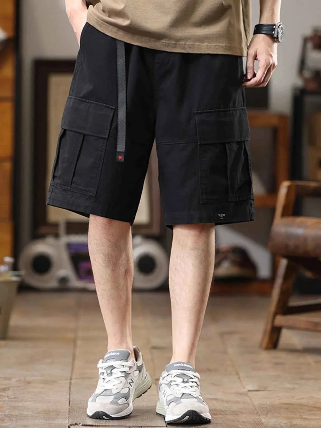 Men's Plus Size Casual Cargo Shorts