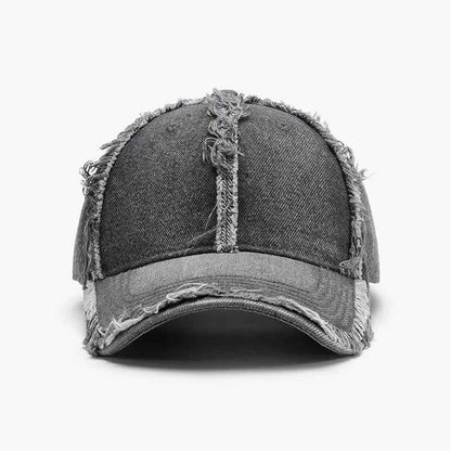 Raw Hem Cotton Baseball Cap