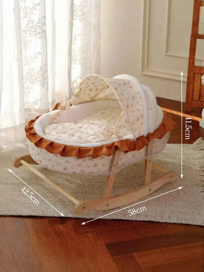 Rocking Pet Bed with Canopy