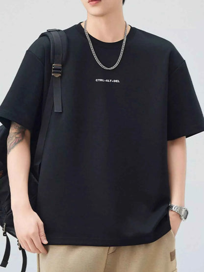 Men's Plus Size Round Neck Short Sleeve T-Shirt