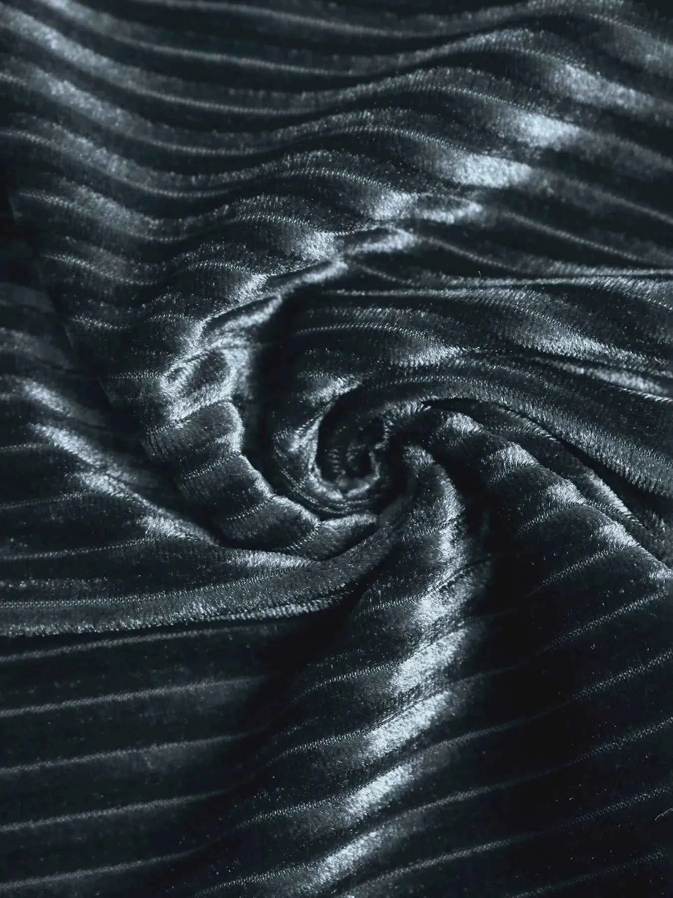 High-Waisted Ribbed Velvet Flare Pants