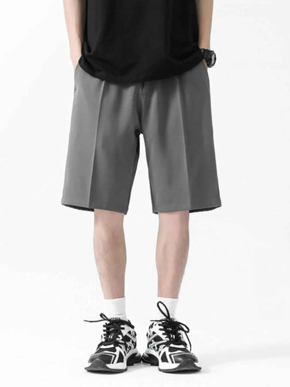 Men's Full Size Wide-Leg Shorts Plus Size