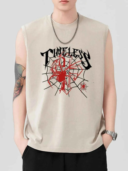 Men's Spider Round Neck Tank