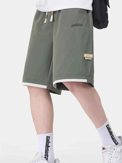 Men's Plus Size Drawstring Loose Fit Shorts