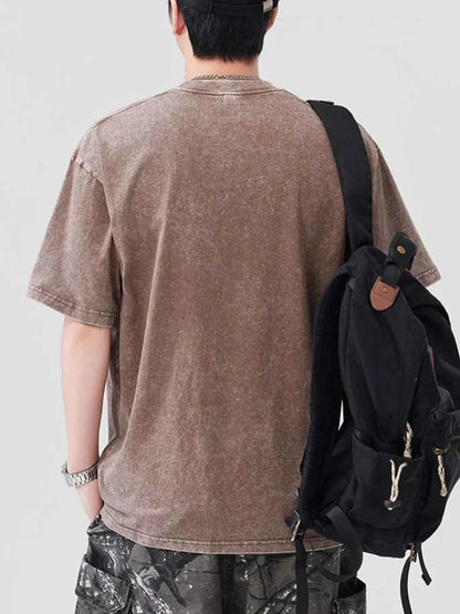 Men's Graphic Round Neck Short Sleeve T-Shirt