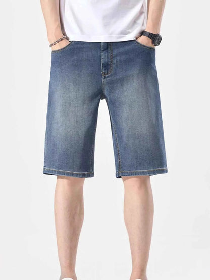 Men's Wash Casual Denim Shorts