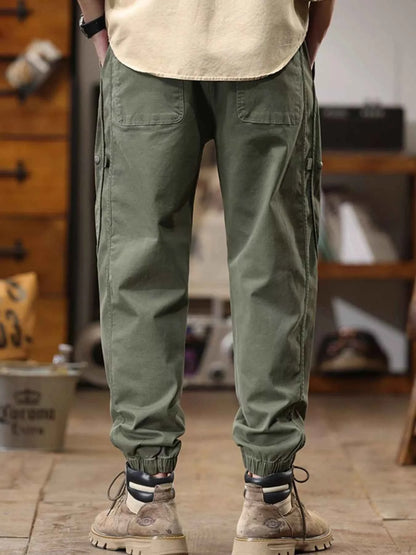 Men's Full Size Drawstring Jogger Pants with Elastic Cuffs Plus Size