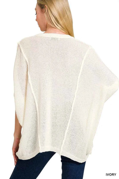 Zenana Drop Shoulder Short Sleeve Knit Top