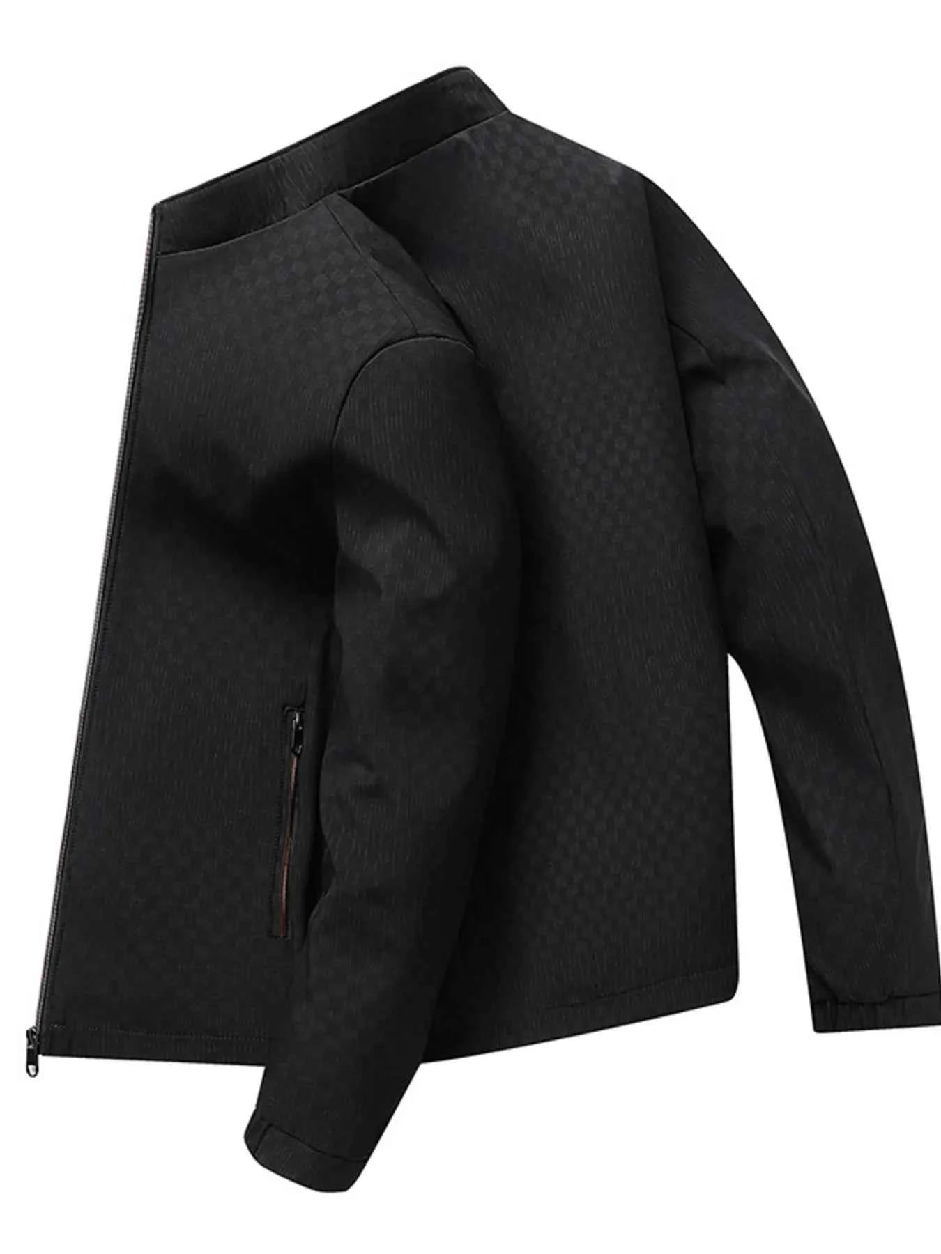 Men's Plus Size Zip Up Long Sleeve Jacket