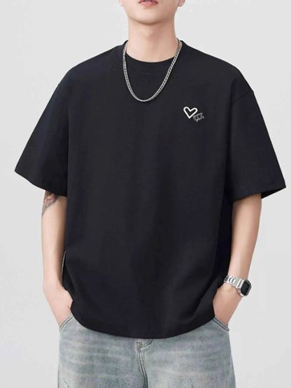 Men's Plus Size Round Neck Short Sleeve T-Shirt