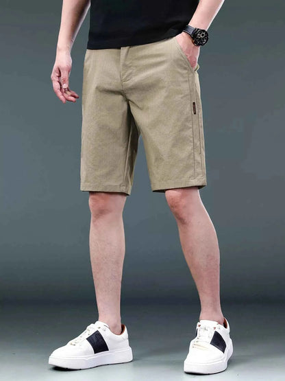 Men's Breathable Cotton Shorts with Pockets