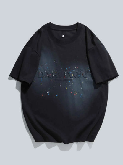 Men's Plus Size Round Neck Short Sleeve T-Shirt