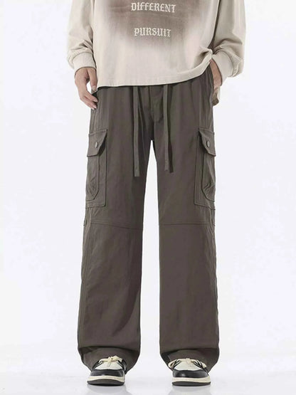 Men's Full Size Multi-Pocket Cargo Utility Pants Plus Size