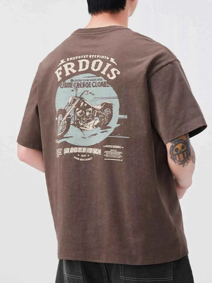 Men's Plus Size Round Neck Short Sleeve T-Shirt