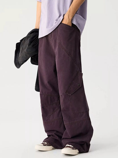 Men's Wide Leg Cargo Pants