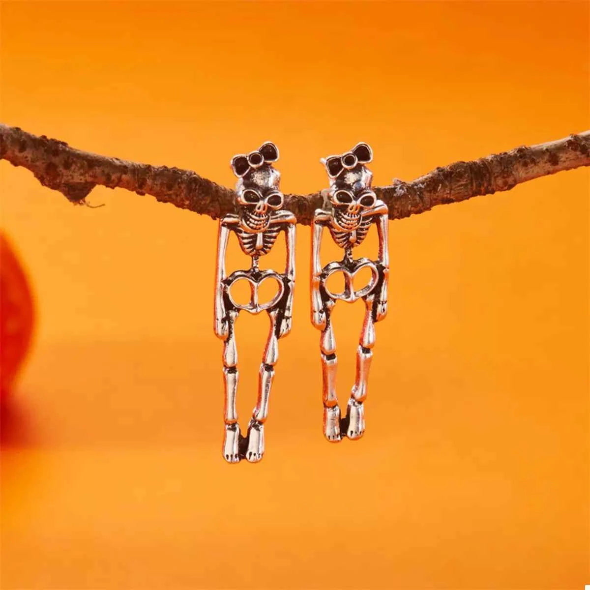 Halloween Skeleton Drop Earrings