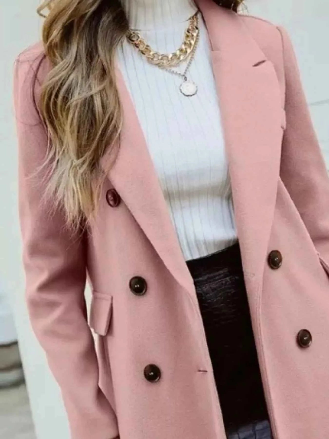Double-Breasted Longline Coat