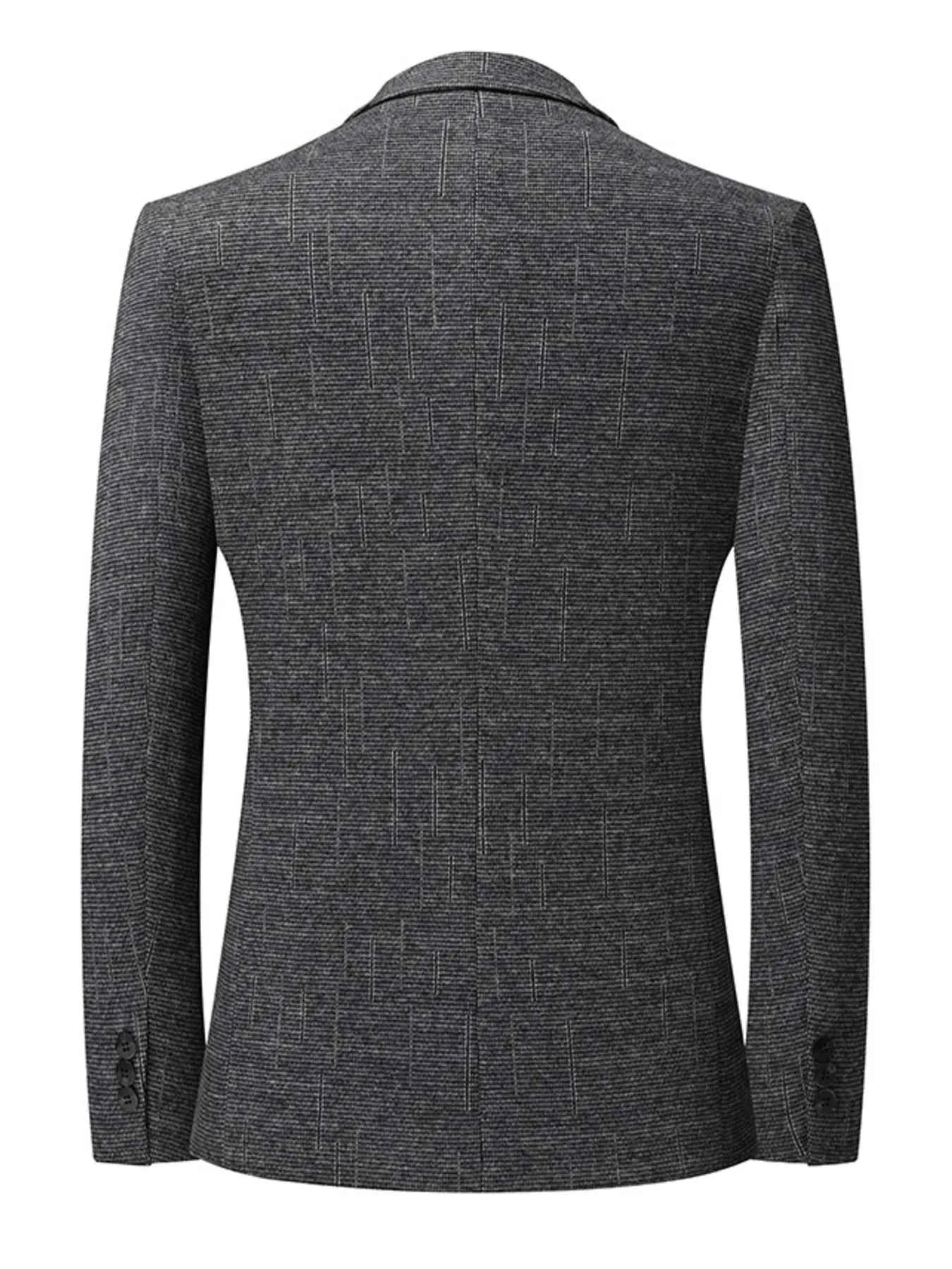 Men's Single-Breasted Tweed Blazer