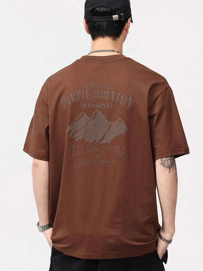 Men's Plus Size Round Neck Short Sleeve T-Shirt