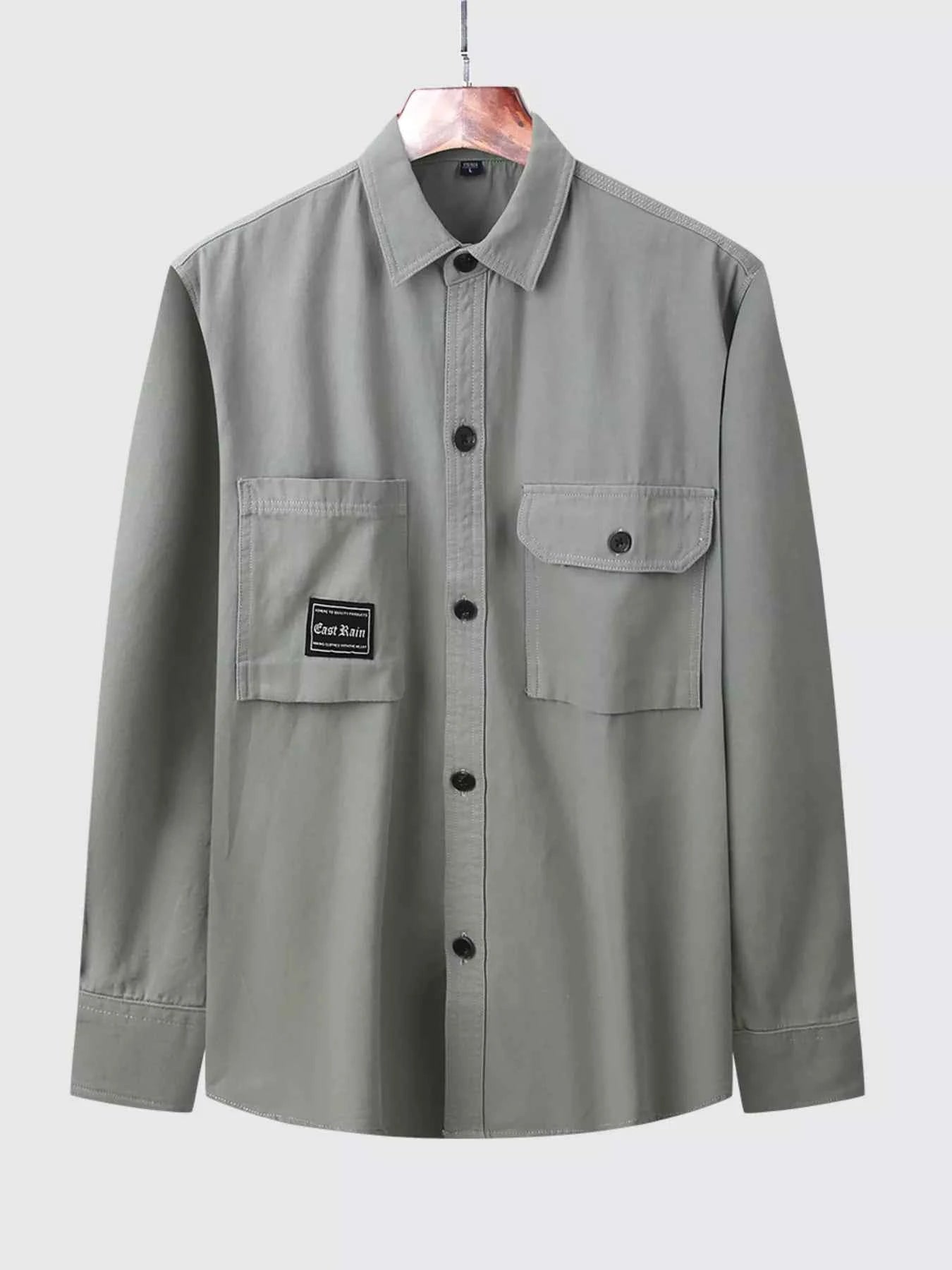 Men's Plus Size Casual Button Up Shirt