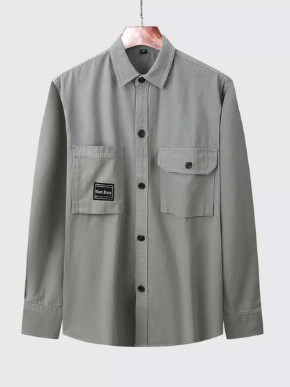 Men's Plus Size Casual Button Up Shirt