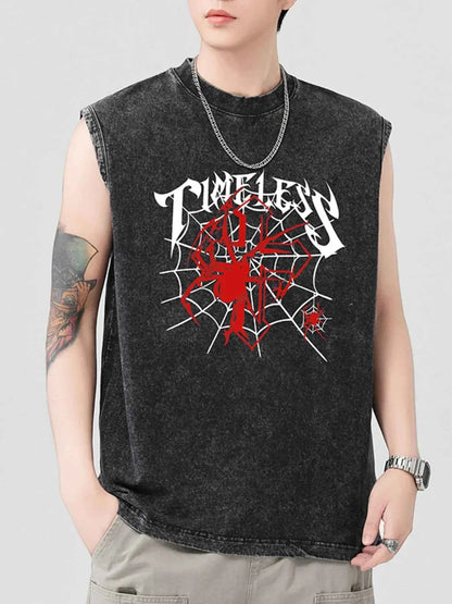 Men's Spider Round Neck Tank