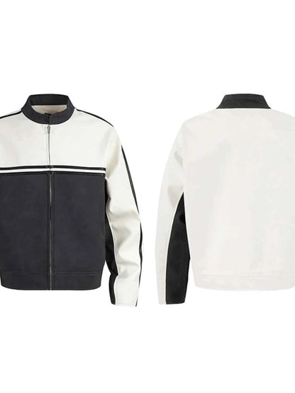 Men's Two-Tone Zip Up Jacket